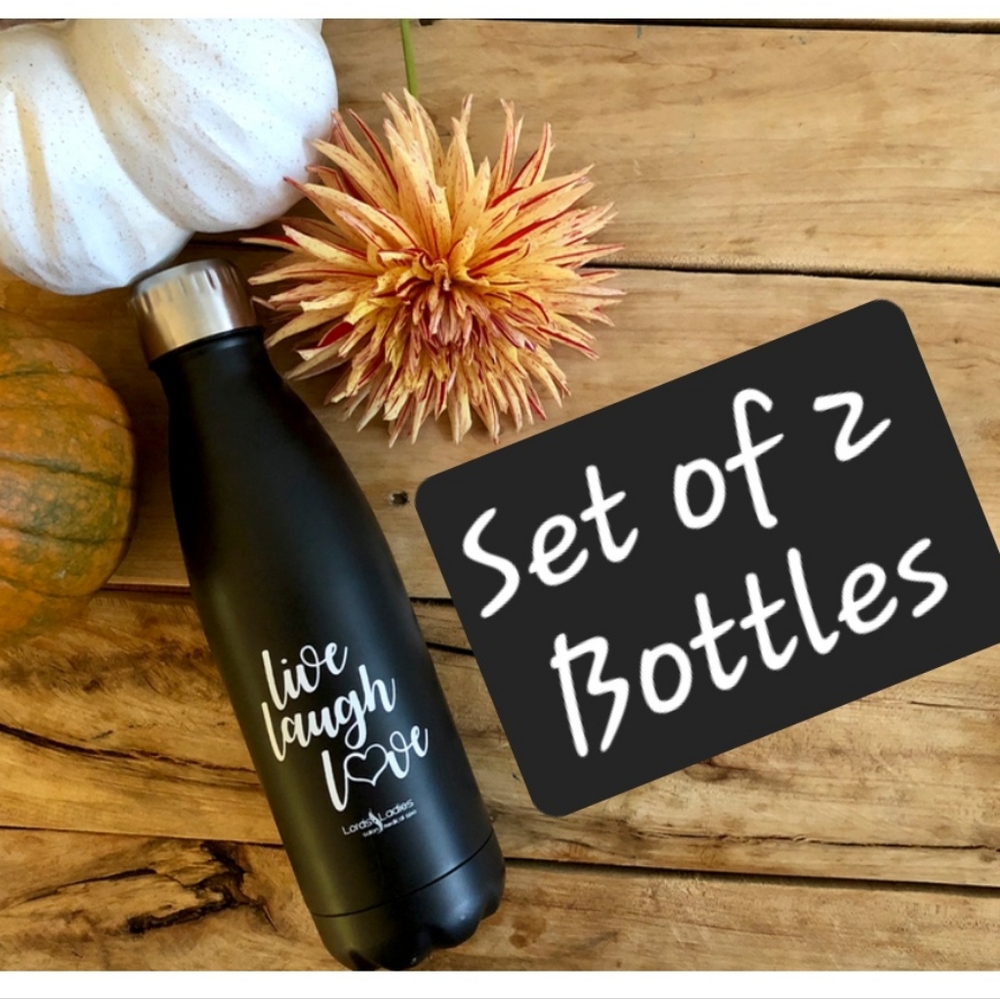 Set of 2 Water Bottles & Wine Tumbler